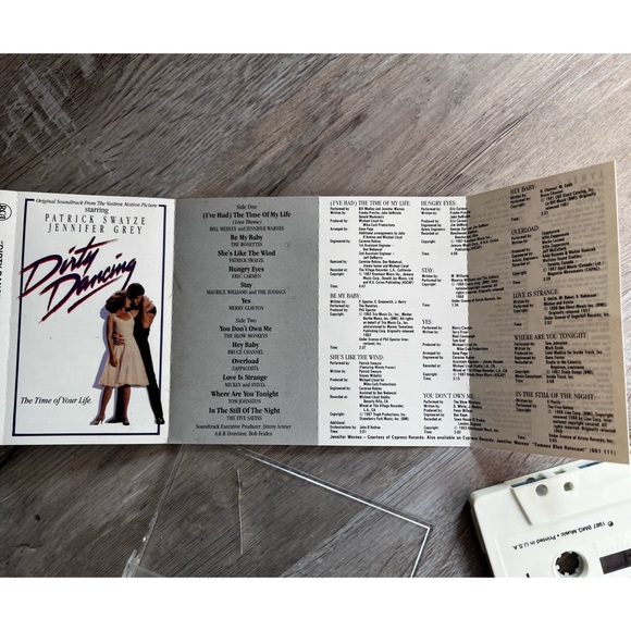 Dirty Dancing 1987 cassette tape - Picture 8 of 8